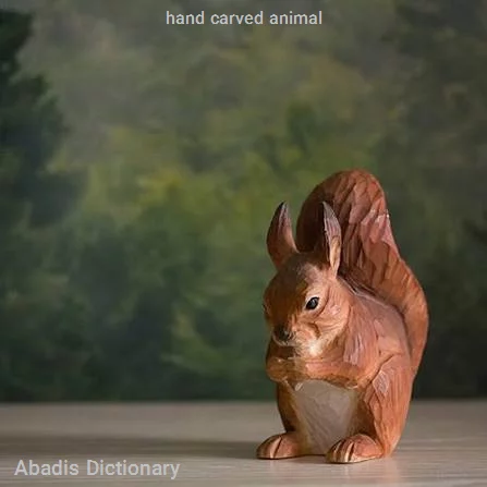 hand carved animal